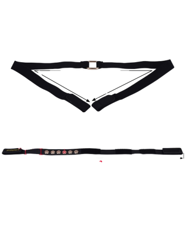 Cage de Chasteté avec Harnais Sislab 5.5 x 3.5cm Marron