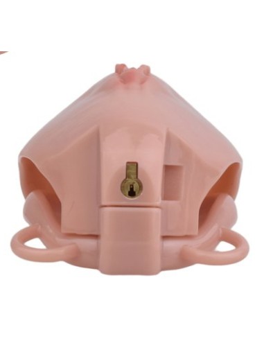 Cage de Chasteté avec Harnais Sislab 5.5 x 3.5cm Chair
