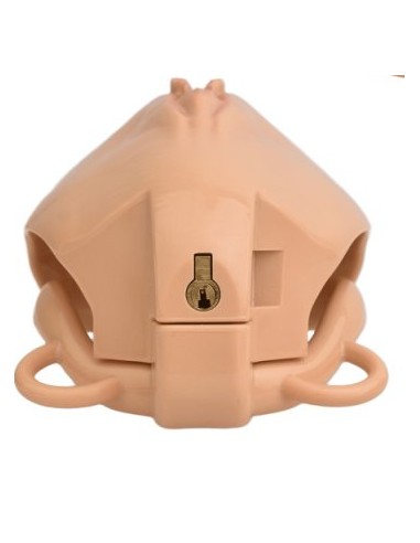 Cage de Chasteté avec Harnais Sislab 5.5 x 3.5cm Beige