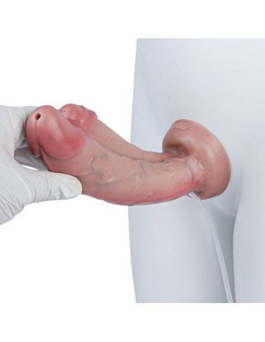 Double Gode Éjaculateur Dubdick 18 x 6.1cm