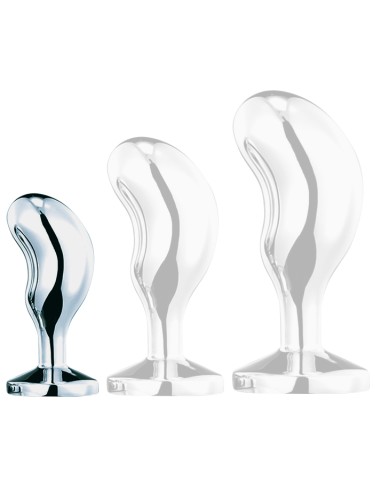 Plug Bijou Bean Silver S 6 x 2.3cm Rose