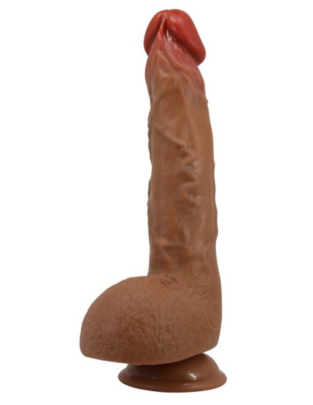 Gode Vibrant à Poussée Wilks 17 x 5cm Marron