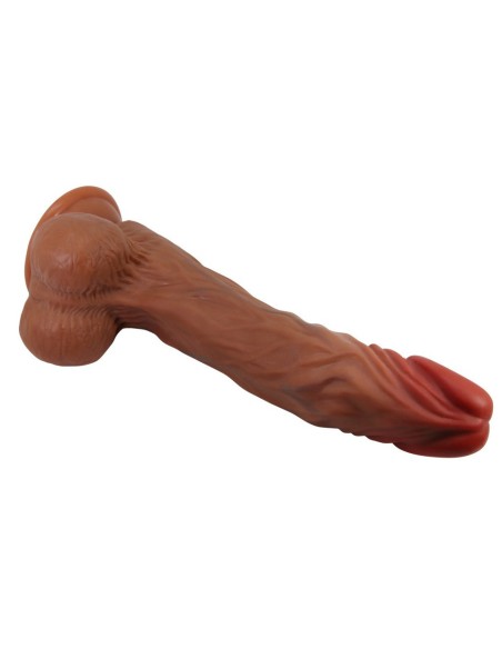 Gode Vibrant à Poussée Calisto 18 x 4.3 cm Marron