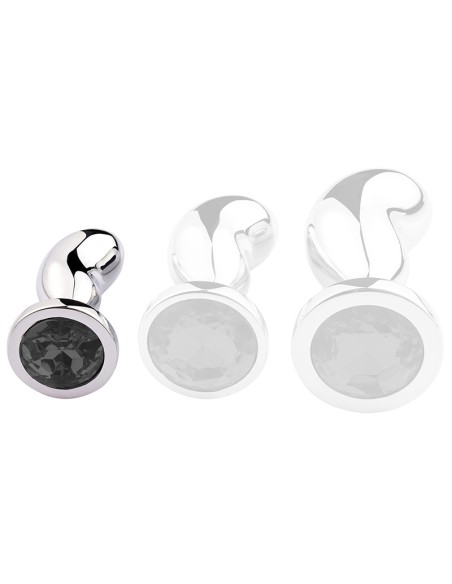 Plug Bijou Bean Silver S 6 x 2.3cm Noir Plug Bijou Bean Silver S 6 x 2.3cm Noir