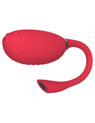 Oeuf vibrant Fugu Contrôle à distance 7 x 3.5 cm Rouge