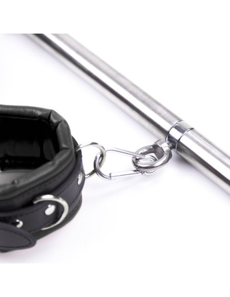 Kit Barre de maintien Collier et Menottes Simply Dom Noir Kit Barre de maintien Collier et Menottes Simply Dom Noir