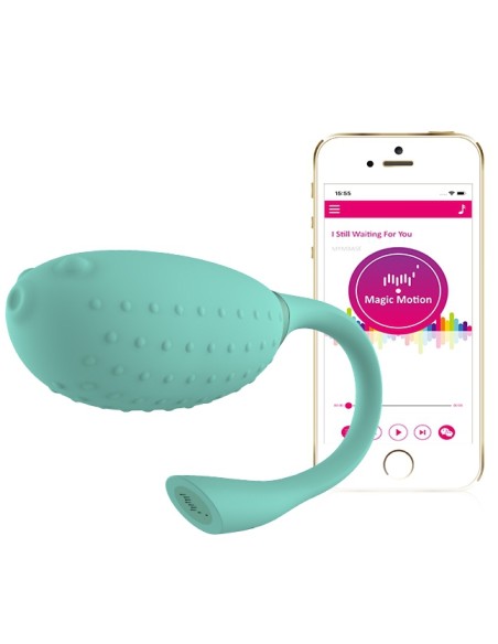 Oeuf vibrant Fugu Contrôle à distance 7 x 3.5 cm Vert