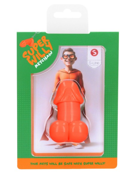 Porte-Clés Pénis Super Willy Orange Porte-Clés Pénis Super Willy Orange