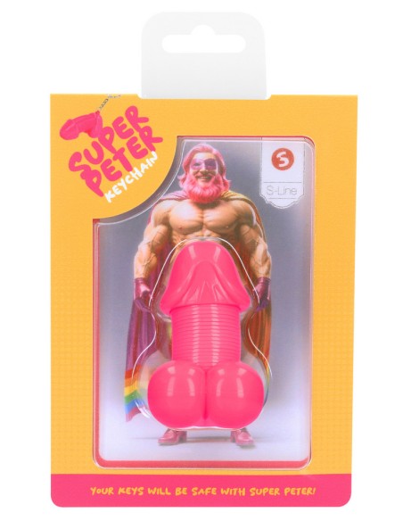 Porte-clés Pénis Super Peter Rose