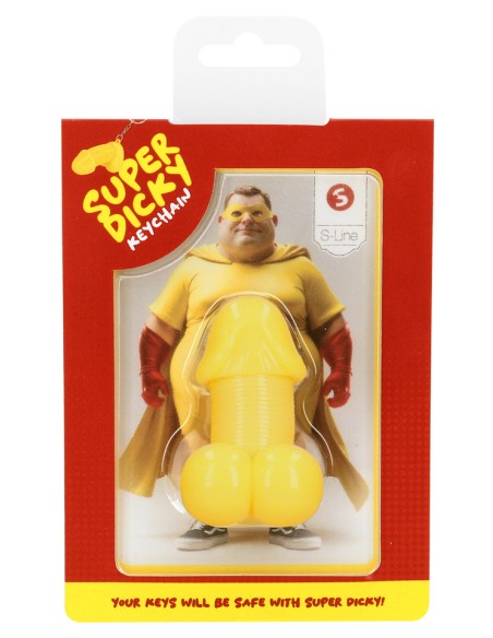 Porte-clés Pénis Super Dicky Jaune