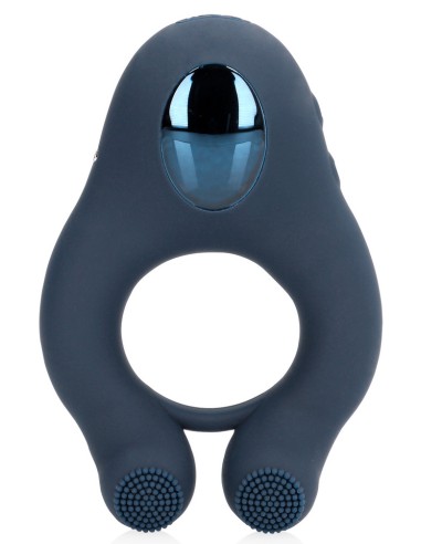 Cockring Vibrant Clitest 35mm Bleu - Anneaux Vibrants - 4