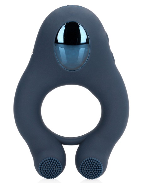 Cockring Vibrant Clitest 35mm Bleu - Anneaux Vibrants - 4