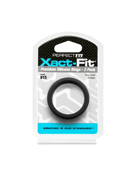 Lot de 2 Cockrings Xact-Fit n°15 - Diamètre 38mm Lot de 2 Cockrings Xact-Fit n°15 - Diamètre 38mm