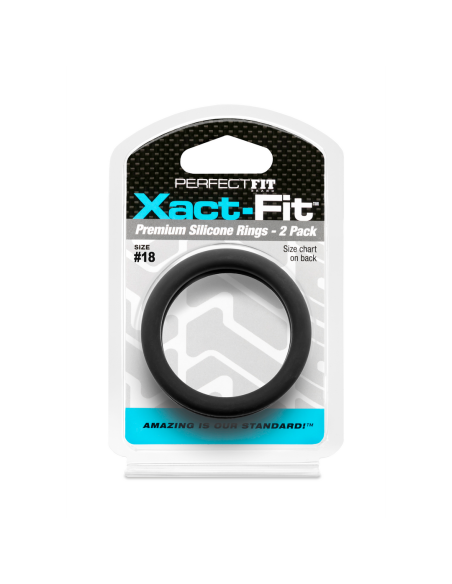 Lot de 2 Cockrings Xact-Fit n°18 - Diamètre 45mm Lot de 2 Cockrings Xact-Fit n°18 - Diamètre 45mm