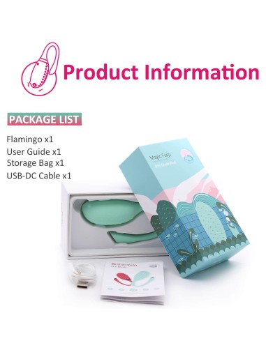 Oeuf vibrant Fugu Contrôle à distance 7 x 3.5 cm Vert