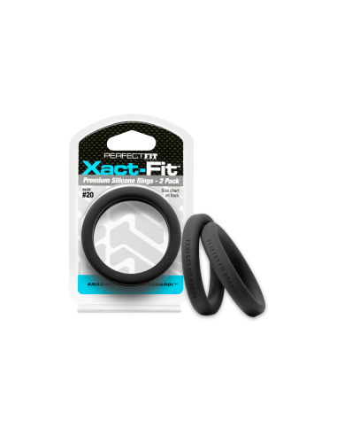 Lot de 2 Cockrings Xact-Fit n°20 - Diamètre 51mm - Cockrings Flexibles - 4