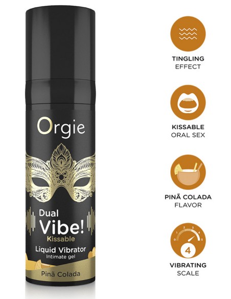 Gel Stimulant Dual Vibe Pina Colada 15ml - Stimuler la Libido - 3