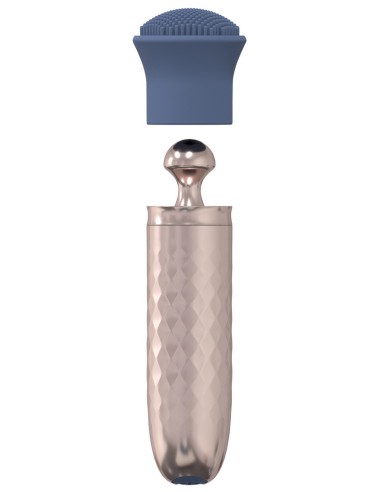 Le Thrill - Vibrateur Interchangeable 10 Vitesses - Bleu