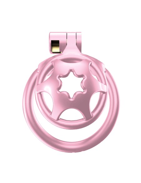 Cage de chasteté Sissy Star 3 x 3.4 cm Rose
