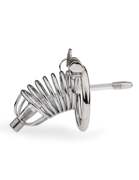 Cage de chasteté Reegik avec Tige d'urètre 8.5 x 3.5cm