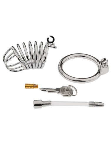 Cage de chasteté Reegik avec Tige d'urètre 8.5 x 3.5cm
