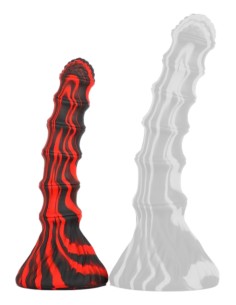 Gode Accordio S 16 x 3.7cm Rouge et Noir