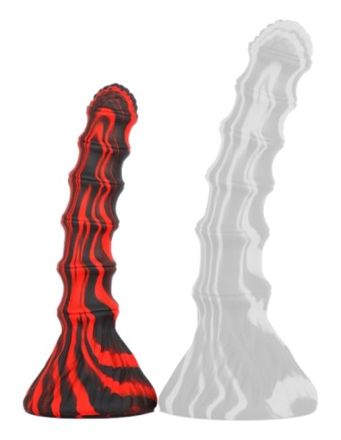Gode Accordio S 16 x 3.7cm Rouge et Noir