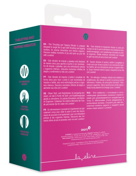 Stimulateur Point G et Clitoris Pinking 12 x 3.3cm