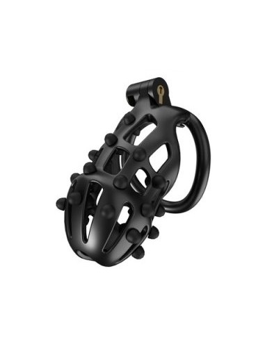 Cage de chasteté Point Up L 10 x 4 cm Noire
