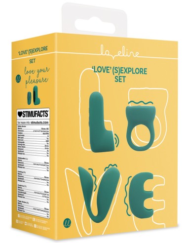 Coffret Sextoys de couple LOVE SEXPLORE 4 Accessoires