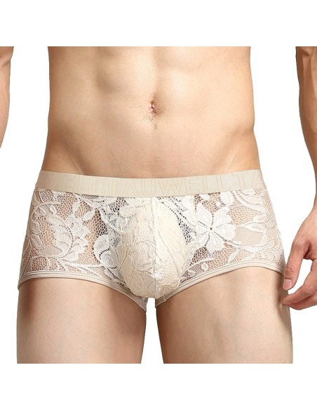 Boxer dentelle Tauwell Beige