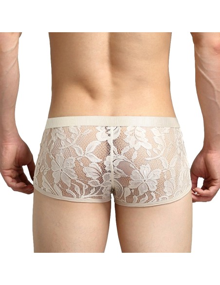 Boxer dentelle Tauwell Beige