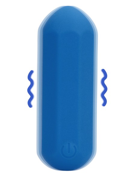 Mini-Vibro Jet Hexa 6 x 2.3cm Bleu
