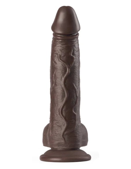 Gode Vibrant à Poussée Wardik 17 x 4cm Marron