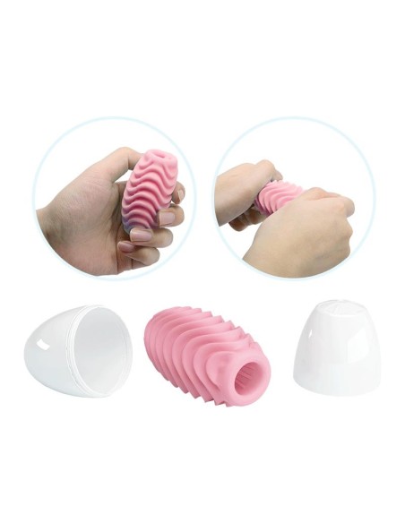 Masturbateur Oeuf Double-Sided Rose