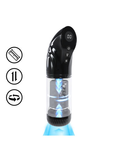 Masturbateur Strokemate Rotation et Va-et-vient Noir