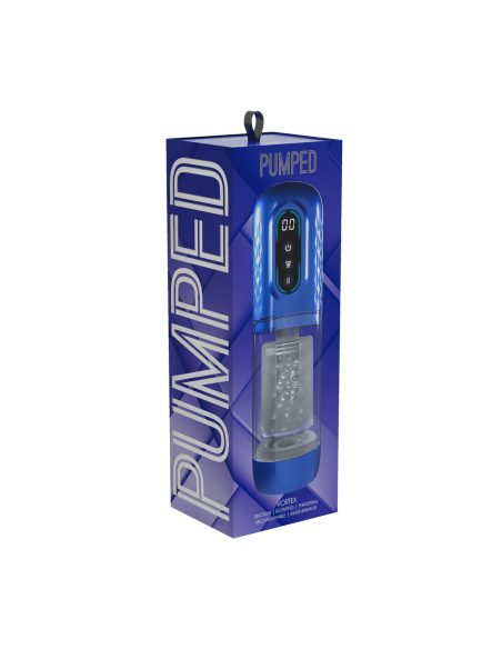 Masturbateur Vortex Rotation et Va-et-Vient Bleu