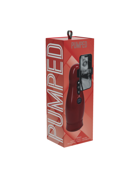 Masturbateur Virtuo Vibrations et Succion Rouge