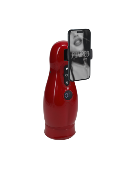 Masturbateur Virtuo Vibrations et Succion Rouge