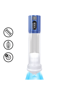 Pompe à pénis Hyperlift 22 x 7 cm Bleue