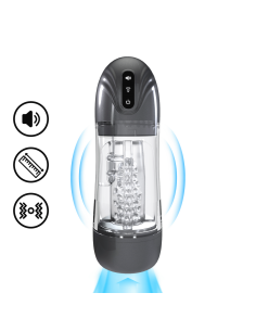 Masturbateur Sonicpull Vibrations et Succion Noir