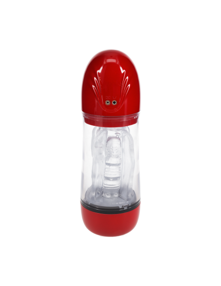 Masturbateur Sonicpull Vibrations et Succion Rouge