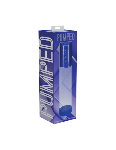Pompe à pénis Hyperpump 20 x 5.8 cm Bleue