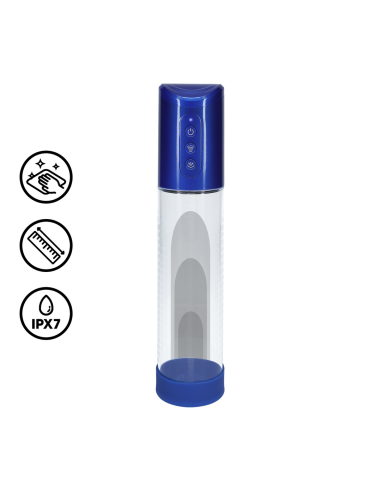Pompe à pénis Hyperpump 20 x 5.8 cm Bleue