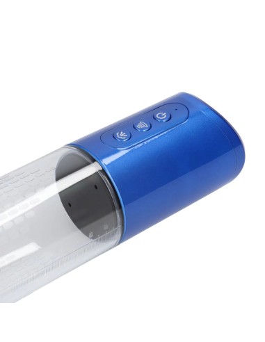 Pompe à pénis Hyperpump 20 x 5.8 cm Bleue