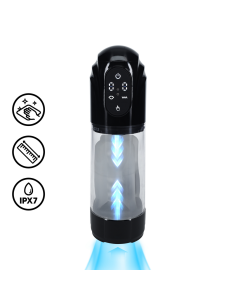 Masturbateur TechnoThrust Vibration et Succion Noir