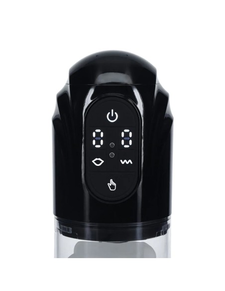 Masturbateur TechnoThrust Vibration et Succion Noir