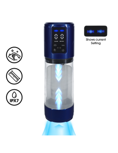 Masturbateur Ultralift Vibrations et Succion Bleu