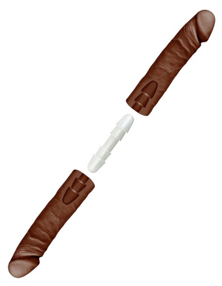 Double Gode Double D 40 x 4.3cm Marron