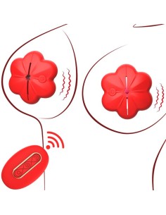 Pinces à Seins Vibrantes Flower Cheast Rouges